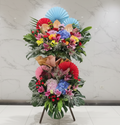 日式雙層開張花籃 展覽開幕送禮 Mr.0429