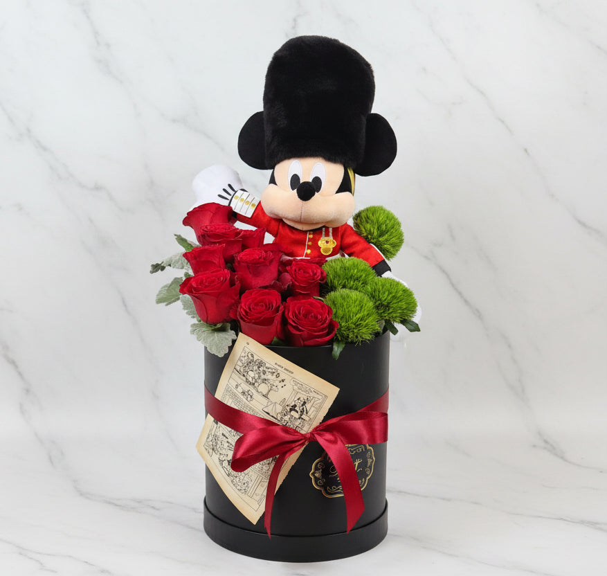 倫敦禦林軍米奇花盒 flo.71（歐洲明信片免費贈送 💌）