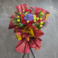 【九龍免運】(紅色) 如花似錦開幕花籃 Mr.0409｜訂三個再享95折