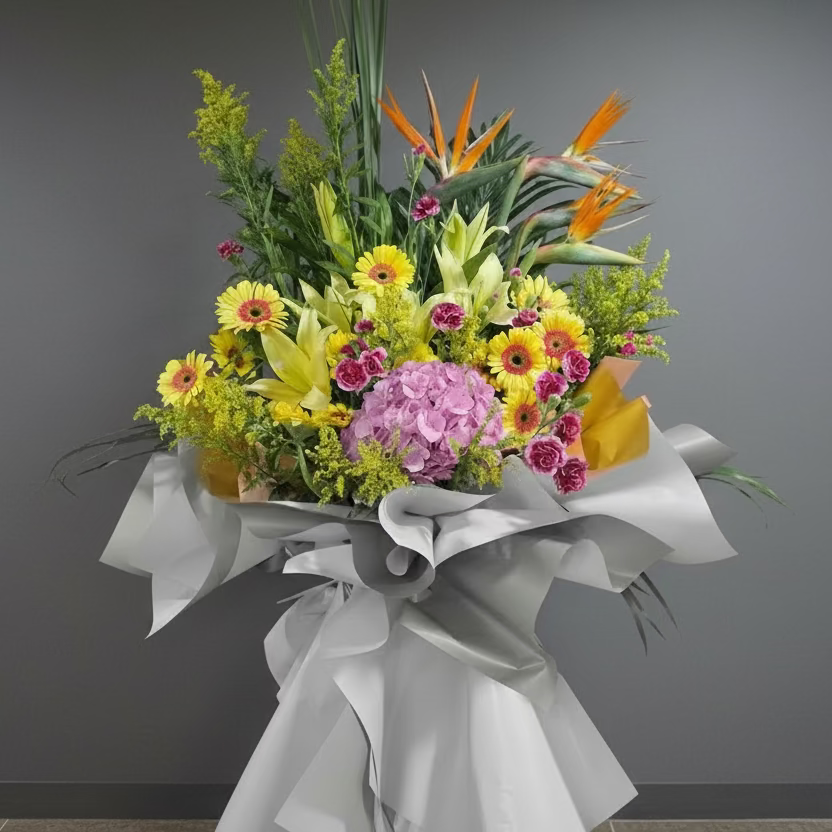 (混色) 展覽公司週年演唱會開張花籃 Mr.0413