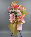 (典雅) 馬卡龍色系開張花籃 Mr.0420（免費送貨）