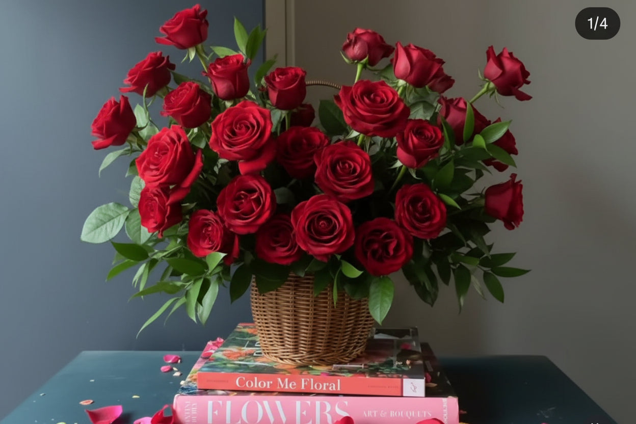 玫瑰花手提籃 Mr.01