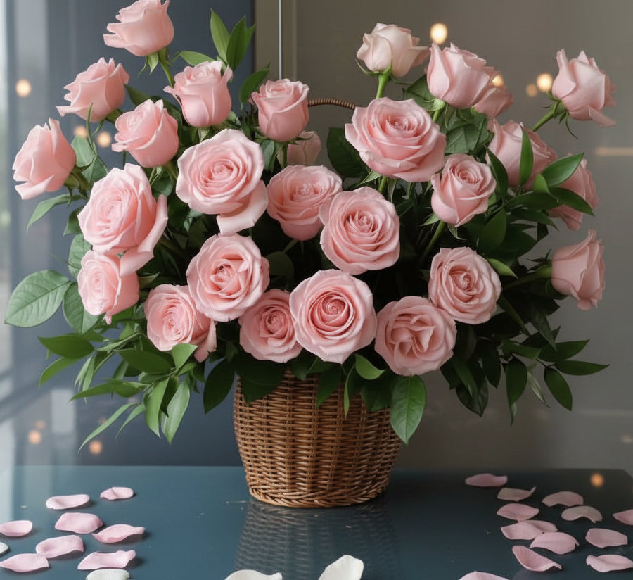 玫瑰花手提籃 Mr.01