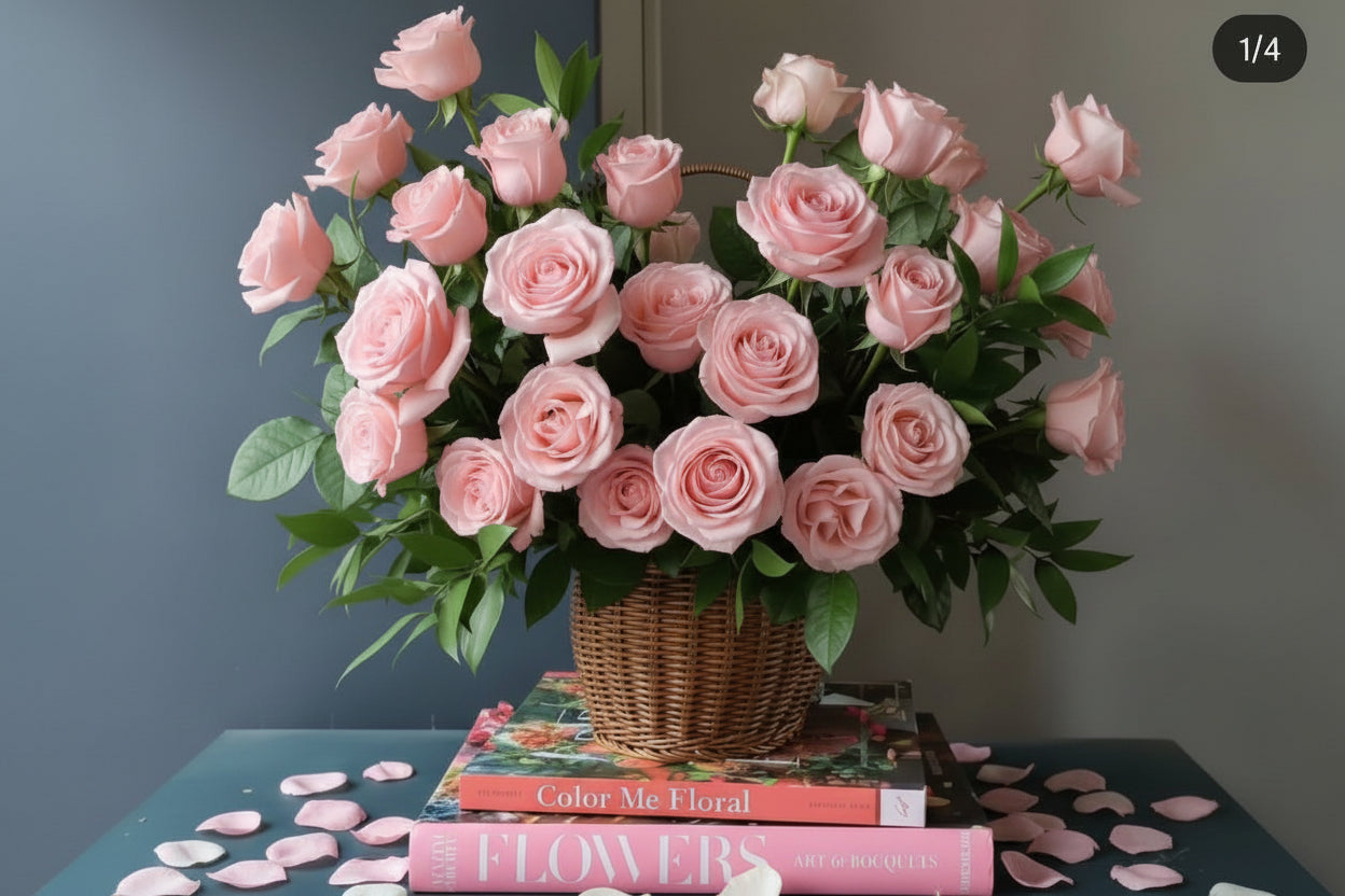 玫瑰花手提籃 Mr.01