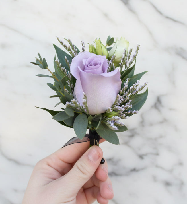 (紫色)玫瑰襟花 Mr.0010