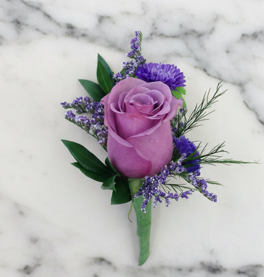 (紫色)玫瑰襟花 Mr.009