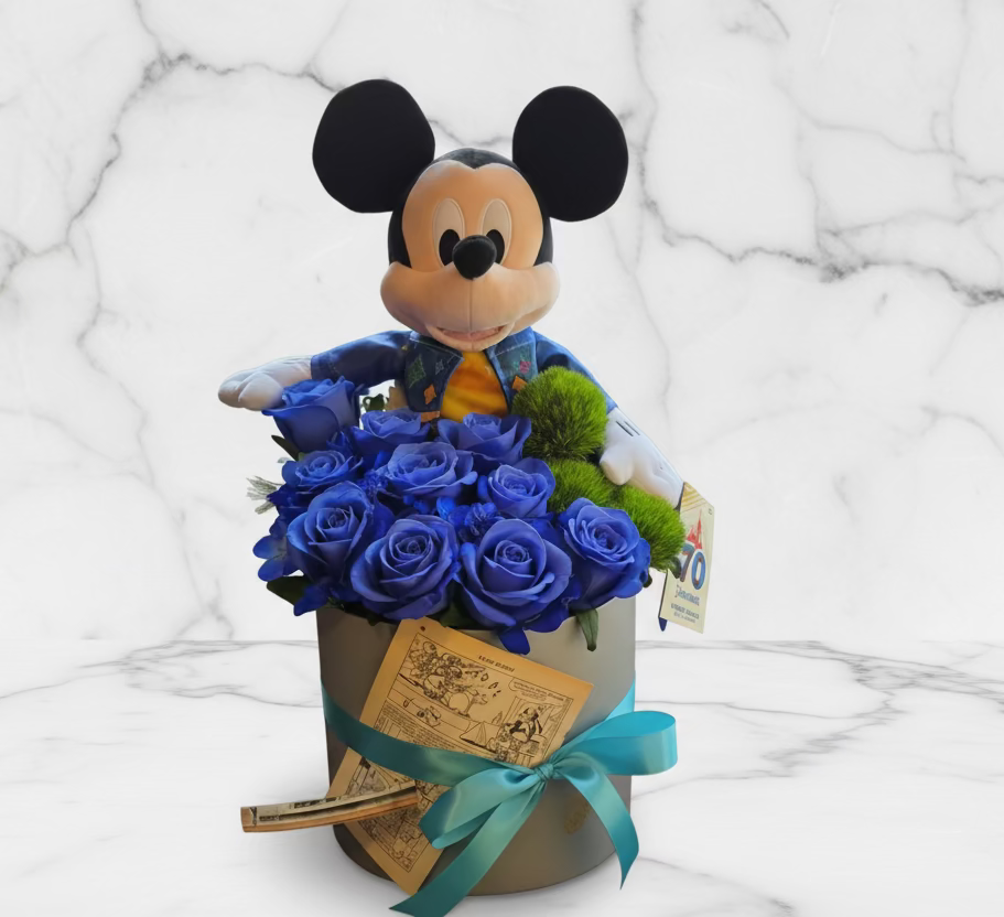 美國米奇玫瑰花盒 box.70（歐洲明信片免費贈送 💌）